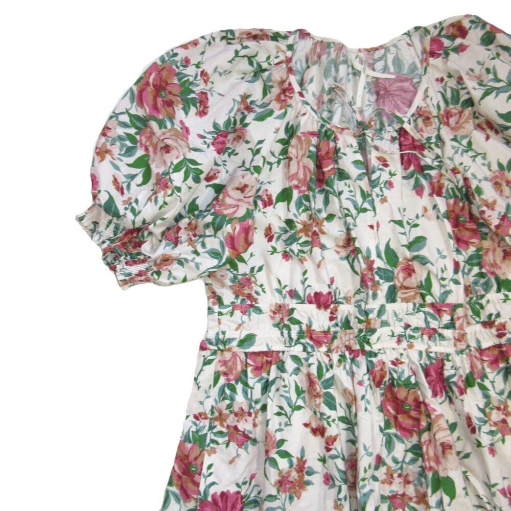 NWT by Anthropologie Somerset Maxi in Rose Floral Puff-Sleeve Edition Dress L - Picture 6 of 7